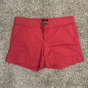American Eagle Midi Stretch Red Shorts